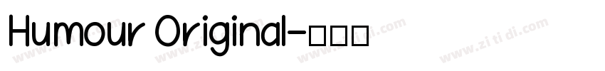 Humour Original字体转换